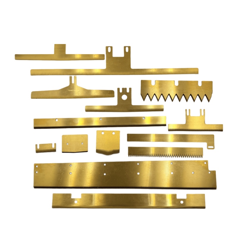 Industrial Blades for Packaging & Sealing Machines Straight Serrated Toothed Cutting Blade in Stock